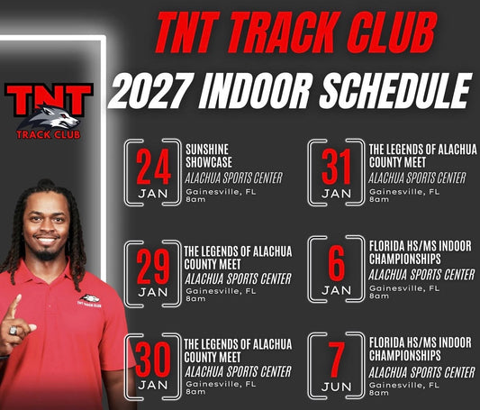 THE TNT TRACK CLUB 2027 INDOOR SCHEDULE