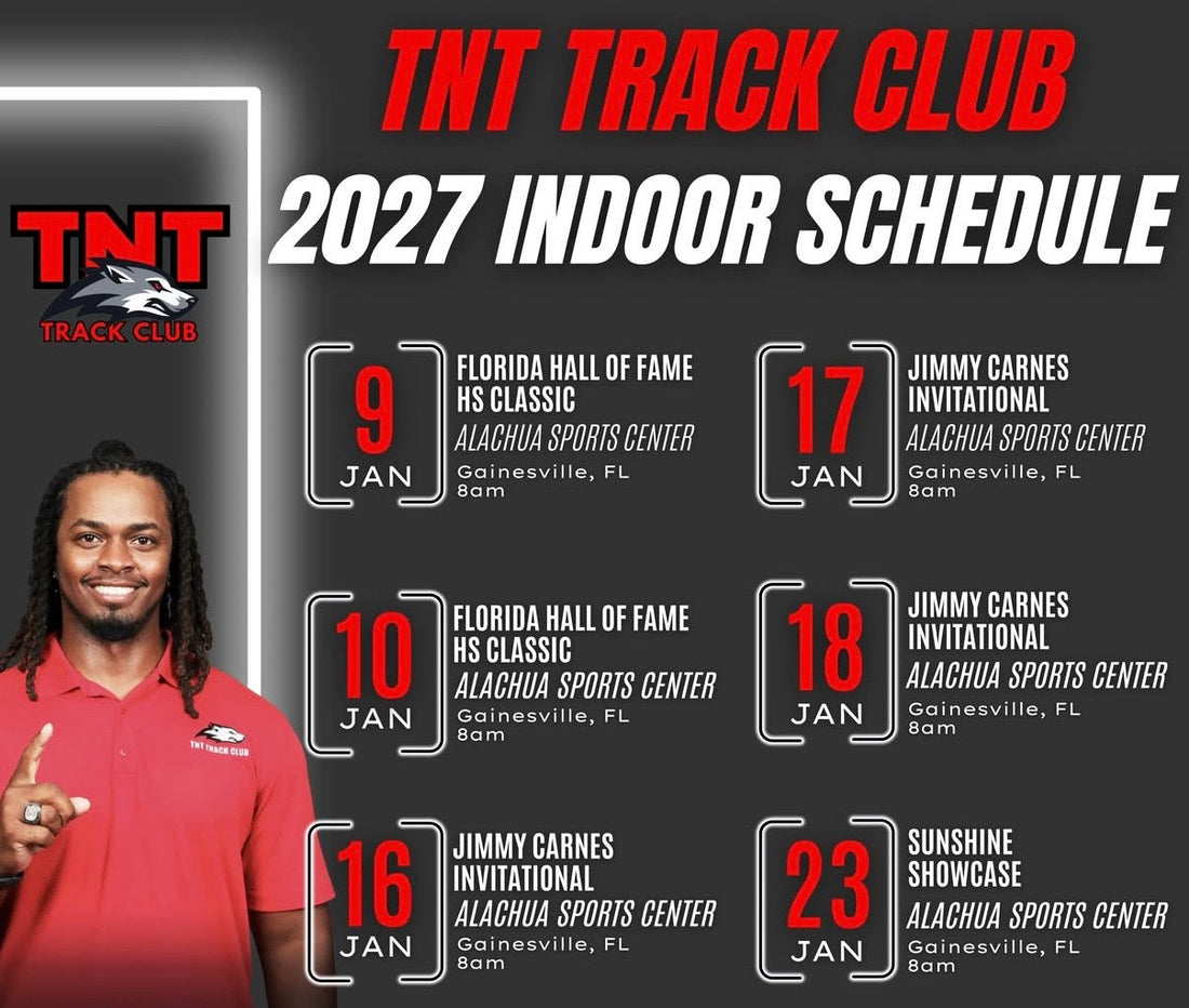 THE TNT TRACK CLUB 2027 INDOOR SCHEDULE