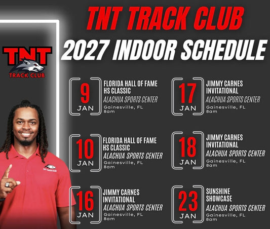 THE TNT TRACK CLUB 2027 INDOOR SCHEDULE